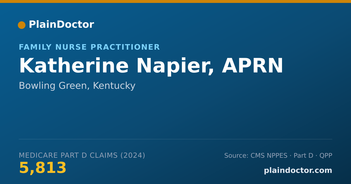Shareable card for Katherine Napier, APRN - Family Nurse Practitioner, Bowling Green, KY