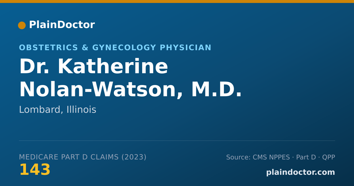 Shareable card for Katherine Nolan-Watson, M.D. - Obstetrics & Gynecology Physician, Lombard, IL