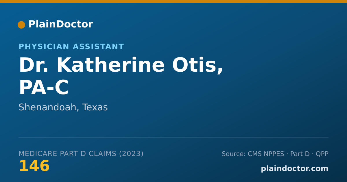 Shareable card for Katherine Otis, PA-C - Physician Assistant, Shenandoah, TX