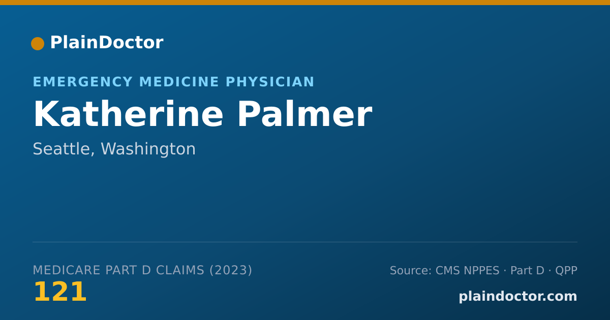 Shareable card for Katherine Palmer - Emergency Medicine Physician, Seattle, WA