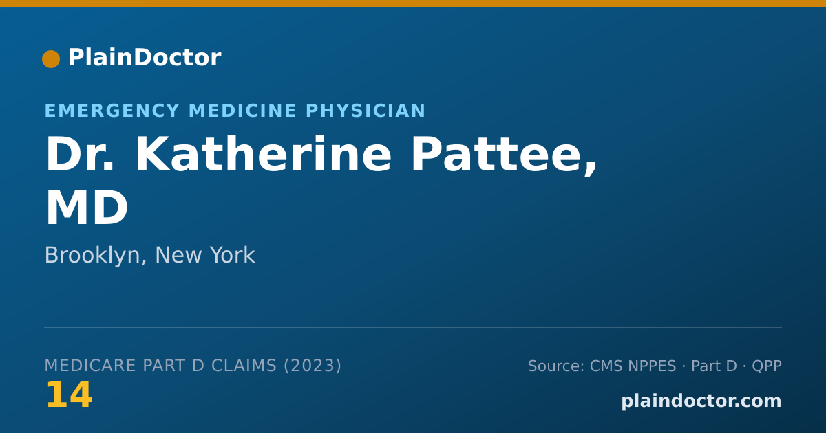 Shareable card for Katherine Pattee, MD - Emergency Medicine Physician, Brooklyn, NY
