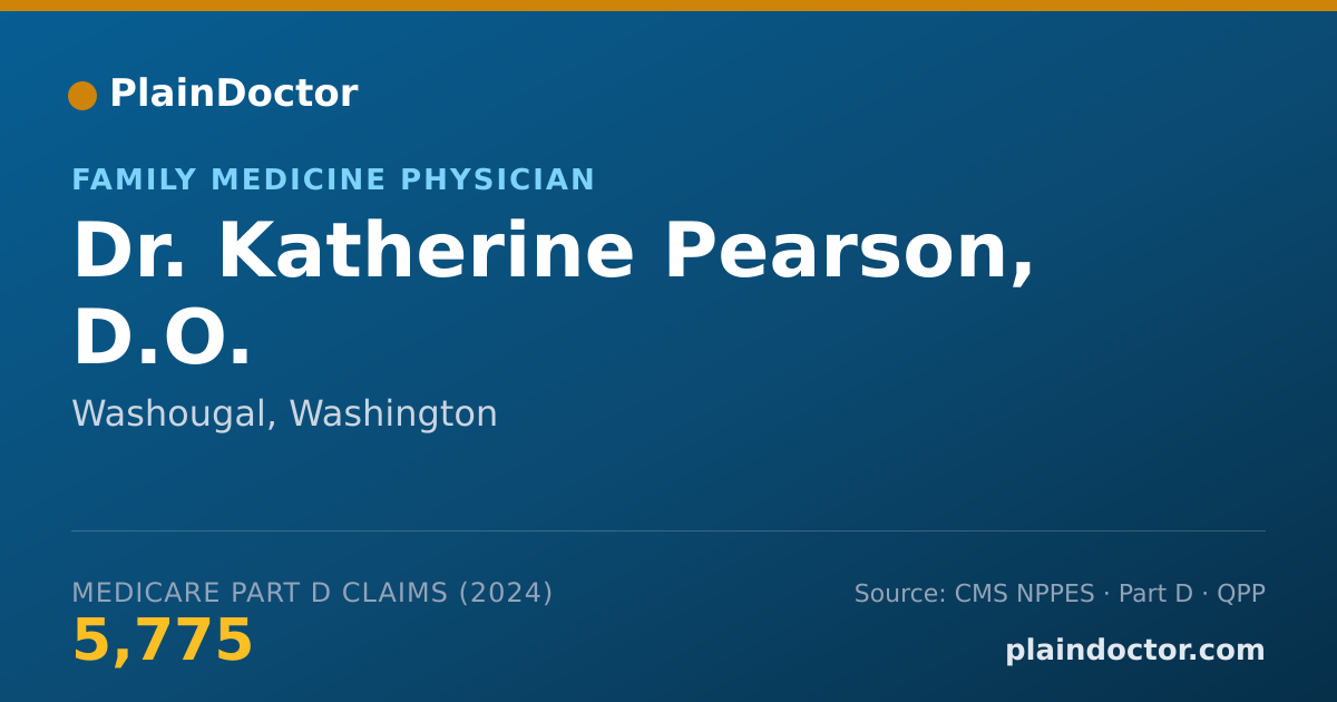 Shareable card for Katherine Pearson, D.O. - Family Medicine Physician, Washougal, WA
