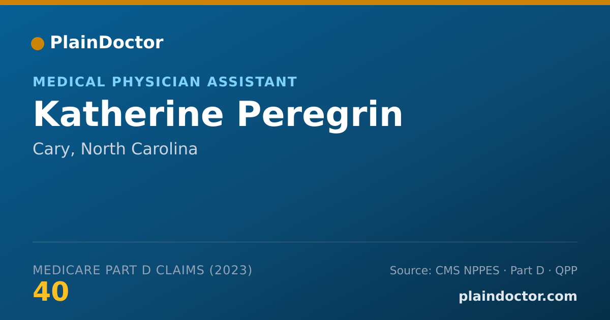 Shareable card for Katherine Peregrin - Medical Physician Assistant, Cary, NC