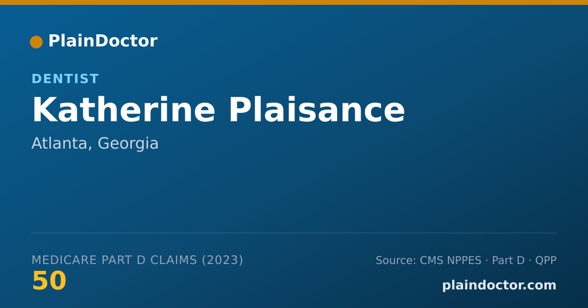 Shareable card for Katherine Plaisance - Dentist, Atlanta, GA