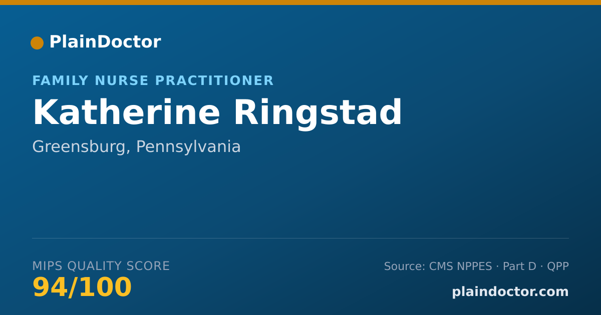 Shareable card for Katherine Ringstad - Family Nurse Practitioner, Greensburg, PA