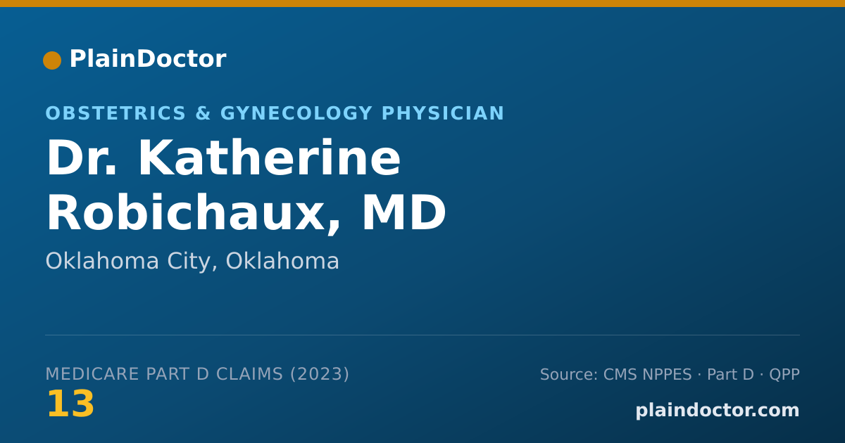Shareable card for Katherine Robichaux, MD - Obstetrics & Gynecology Physician, Oklahoma City, OK