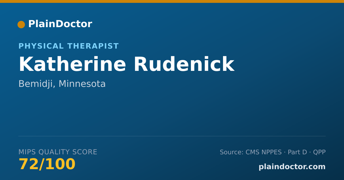 Shareable card for Katherine Rudenick - Physical Therapist, Bemidji, MN