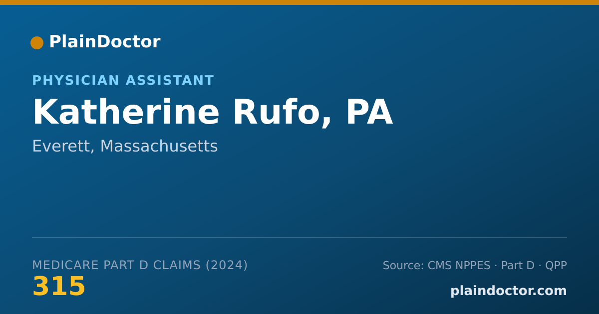 Shareable card for Katherine Rufo, PA - Physician Assistant, Everett, MA