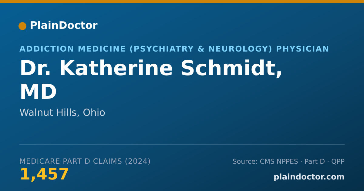 Shareable card for Katherine Schmidt, MD - Addiction Medicine (Psychiatry & Neurology) Physician, Walnut Hills, OH