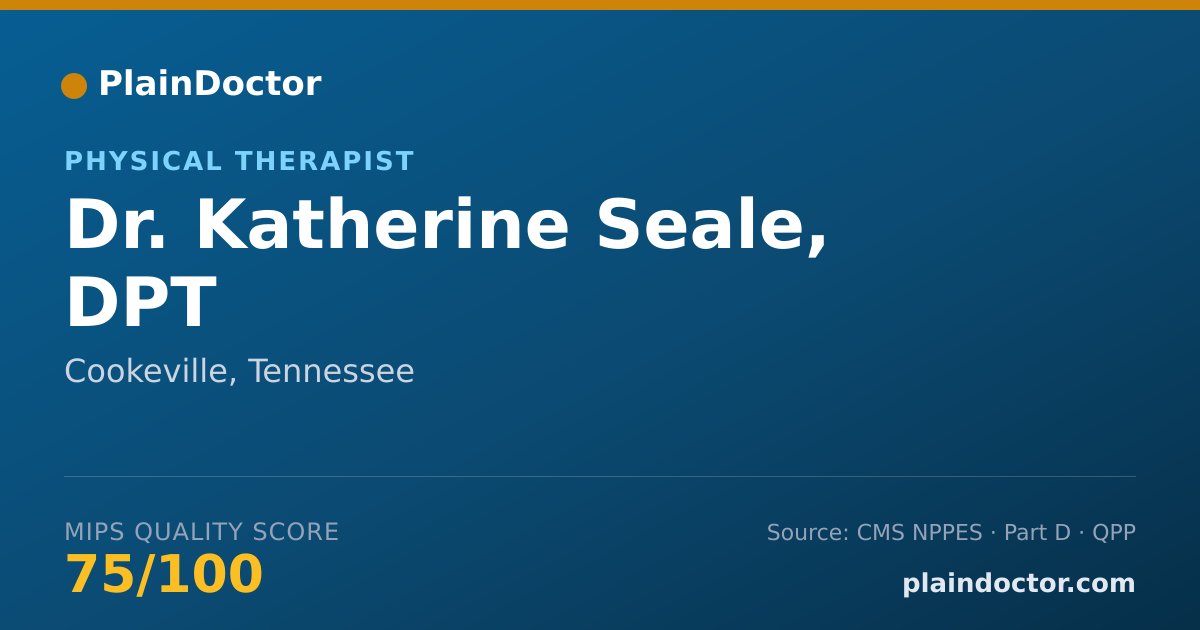 Shareable card for Katherine Seale, DPT - Physical Therapist, Cookeville, TN