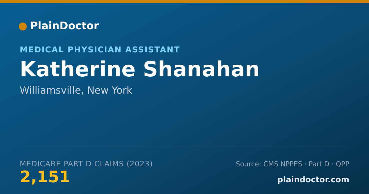 Shareable card for Katherine Shanahan - Medical Physician Assistant, Williamsville, NY