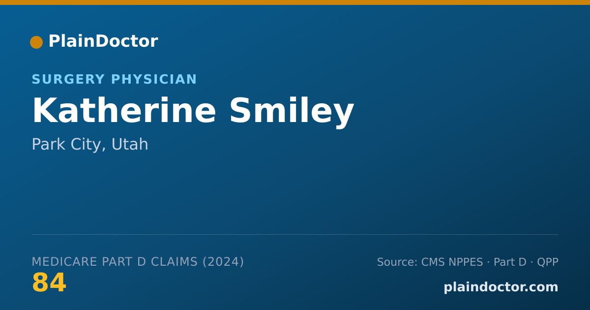 Shareable card for Katherine Smiley - Surgery Physician, Park City, UT