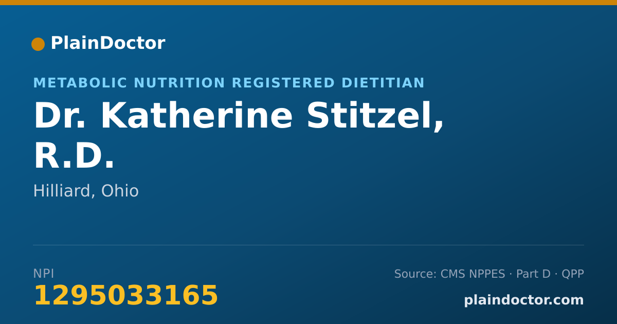Shareable card for Katherine Stitzel, R.D. - Metabolic Nutrition Registered Dietitian, Hilliard, OH
