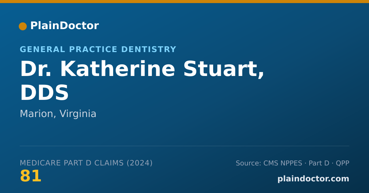 Shareable card for Katherine Stuart, DDS - General Practice Dentistry, Marion, VA