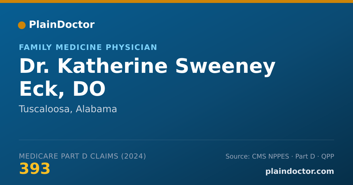 Shareable card for Katherine Sweeney Eck, DO - Student in an Organized Health Care Education/Training Program, Tuscaloosa, AL