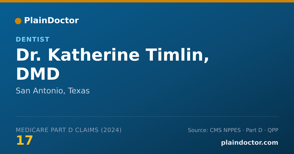 Shareable card for Katherine Timlin, DMD - Dentist, San Antonio, TX