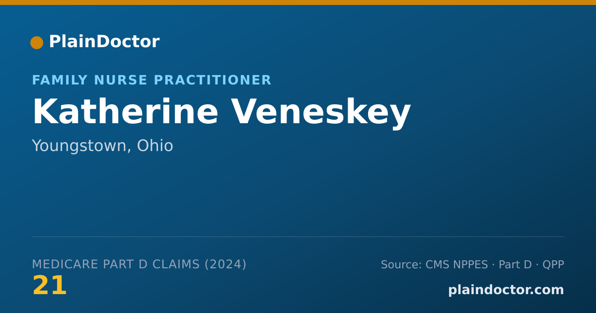 Shareable card for Katherine Veneskey - Family Nurse Practitioner, Youngstown, OH