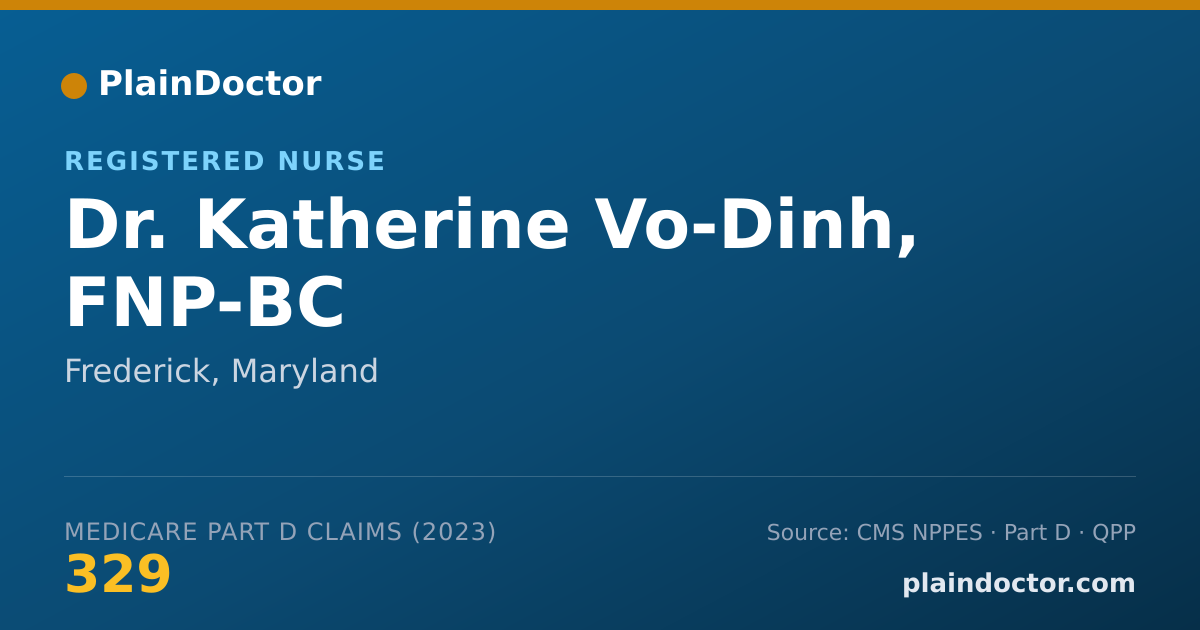 Shareable card for Katherine Vo-Dinh, FNP-BC - Registered Nurse, Frederick, MD