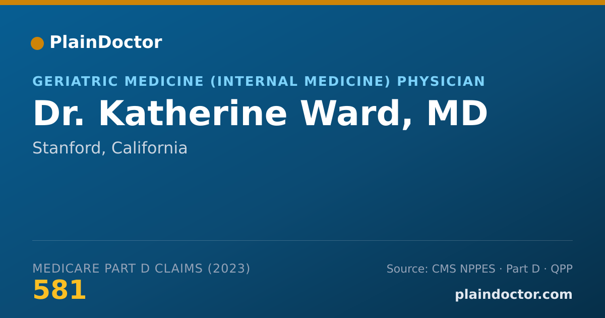 Shareable card for Katherine Ward, MD - Geriatric Medicine (Internal Medicine) Physician, Stanford, CA