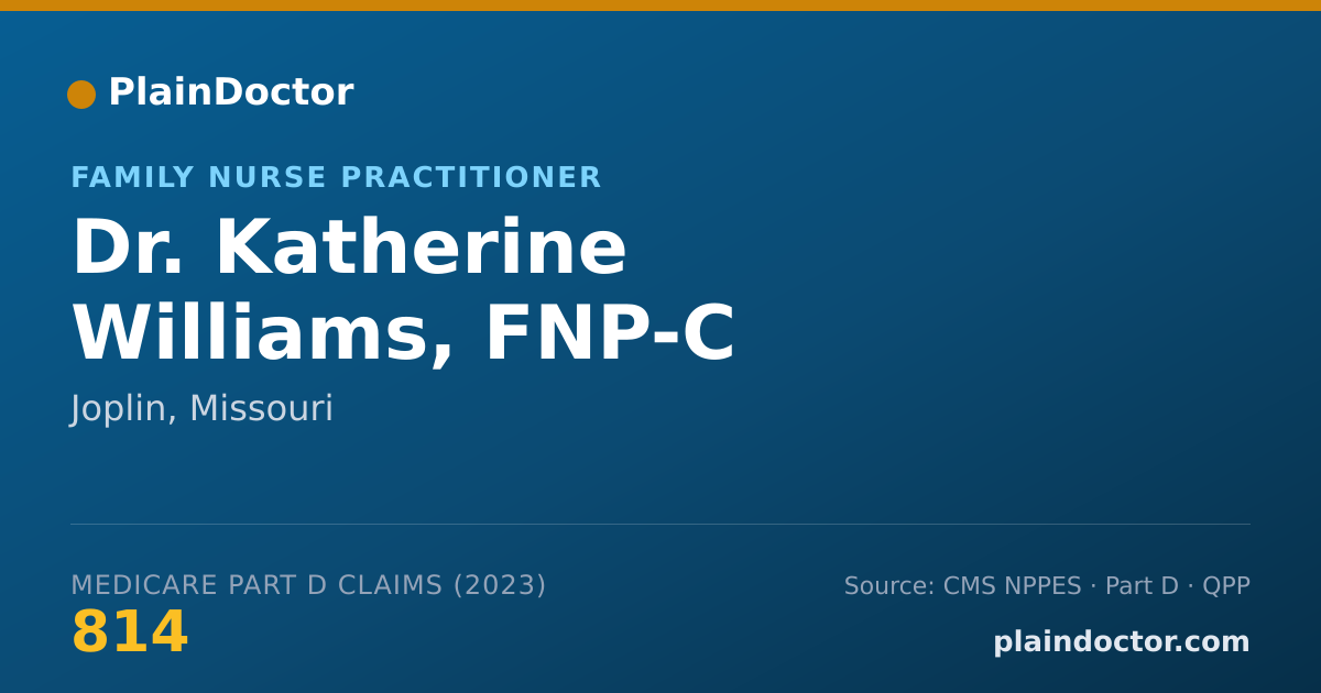 Shareable card for Katherine Williams, FNP-C - Family Nurse Practitioner, Joplin, MO
