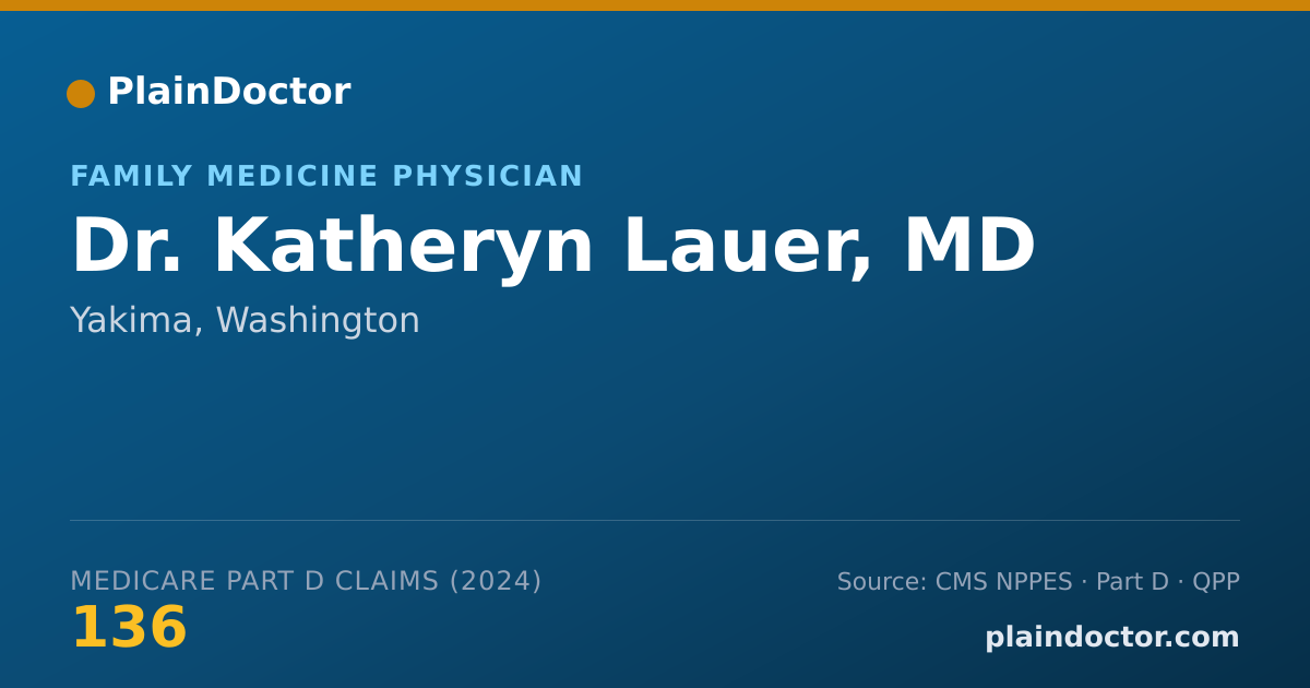 Shareable card for Katheryn Lauer, MD - Family Medicine Physician, Yakima, WA