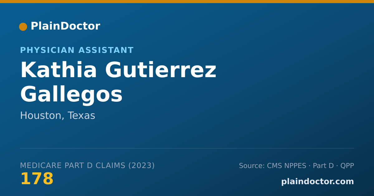 Shareable card for Kathia Gutierrez Gallegos - Physician Assistant, Houston, TX