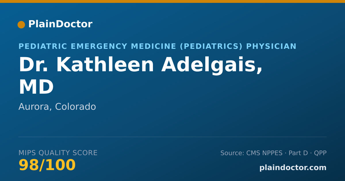 Shareable card for Kathleen Adelgais, MD - Pediatric Emergency Medicine (Pediatrics) Physician, Aurora, CO