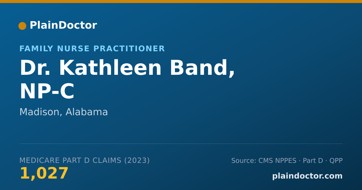 Shareable card for Kathleen Band, NP-C - Family Nurse Practitioner, Madison, AL