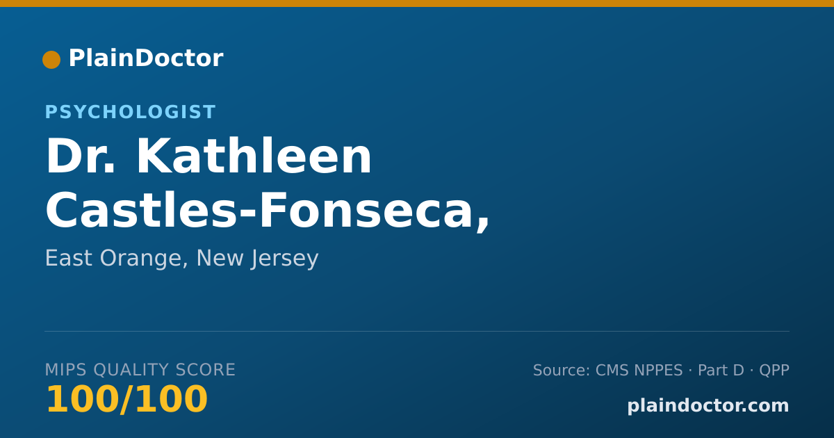 Shareable card for Kathleen Castles-Fonseca, PSY.D. - Psychologist, East Orange, NJ