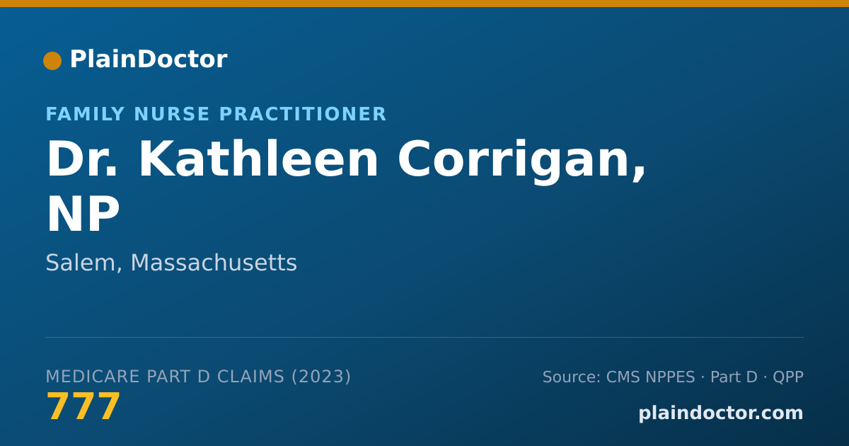 Shareable card for Kathleen Corrigan, NP - Family Nurse Practitioner, Salem, MA