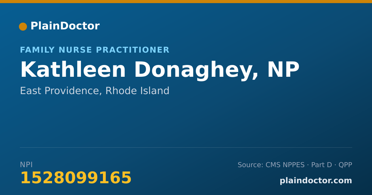Shareable card for Kathleen Donaghey, NP - Family Nurse Practitioner, East Providence, RI
