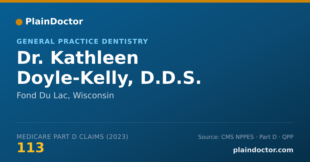Shareable card for Kathleen Doyle-Kelly, D.D.S. - General Practice Dentistry, Fond Du Lac, WI