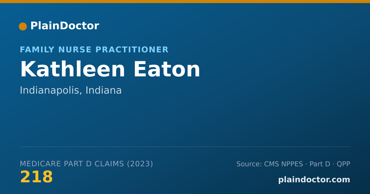 Shareable card for Kathleen Eaton - Family Nurse Practitioner, Indianapolis, IN