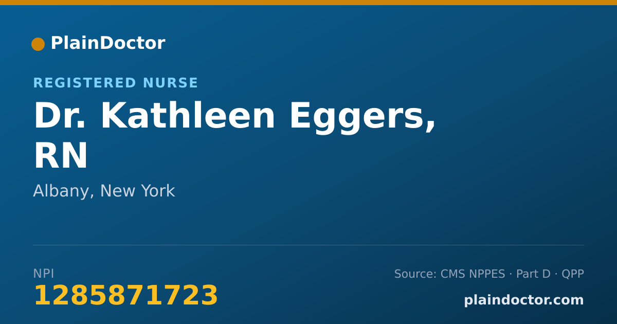 Shareable card for Kathleen Eggers, RN - Registered Nurse, Albany, NY