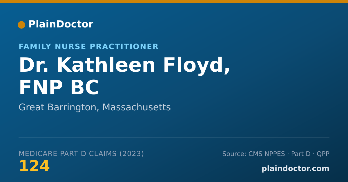 Shareable card for Kathleen Floyd, FNP BC - Family Nurse Practitioner, Great Barrington, MA