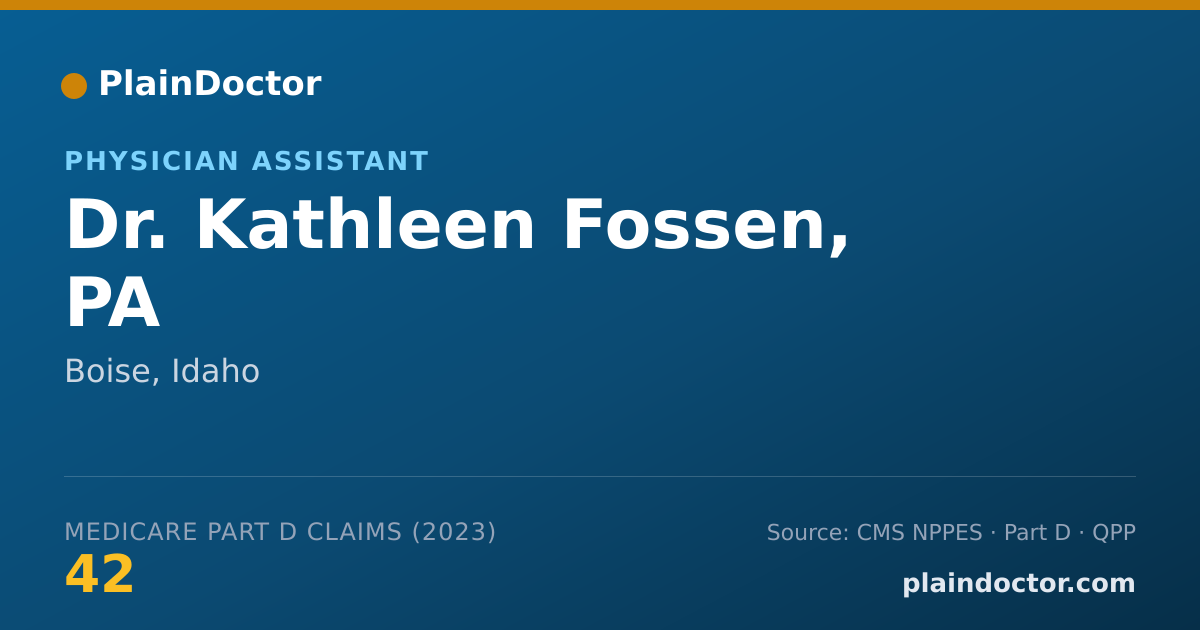 Shareable card for Kathleen Fossen, PA - Physician Assistant, Boise, ID