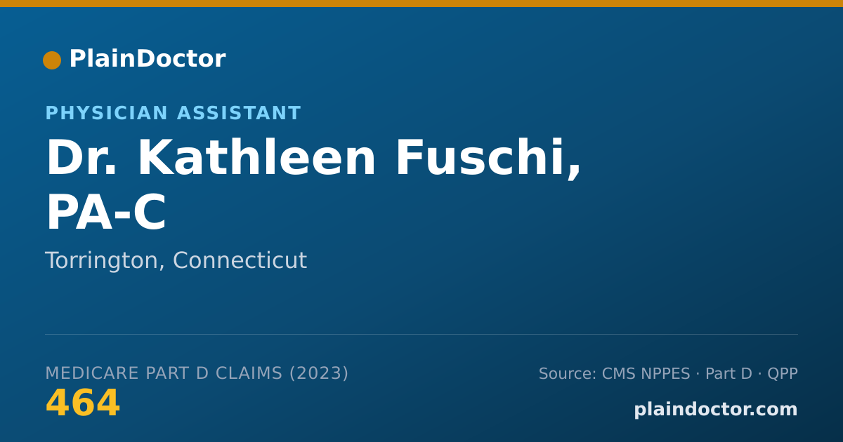 Shareable card for Kathleen Fuschi, PA-C - Physician Assistant, Torrington, CT