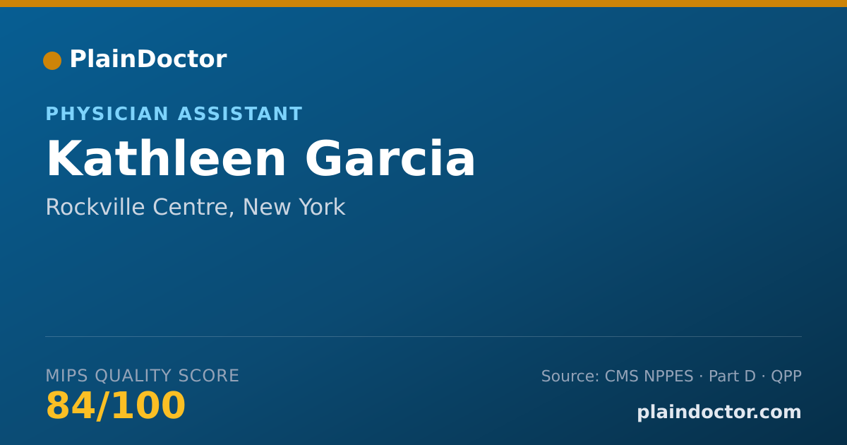 Shareable card for Kathleen Garcia - Physician Assistant, Rockville Centre, NY