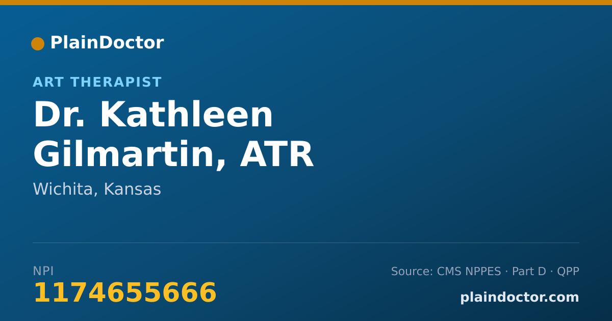 Shareable card for Kathleen Gilmartin, ATR - Art Therapist, Wichita, KS