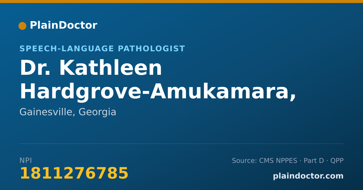 Shareable card for Kathleen Hardgrove-Amukamara, M.A., CCC-SLP - Speech-Language Pathologist, Gainesville, GA