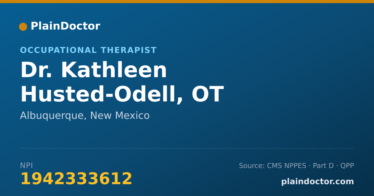 Shareable card for Kathleen Husted-Odell, OT - Occupational Therapist, Albuquerque, NM