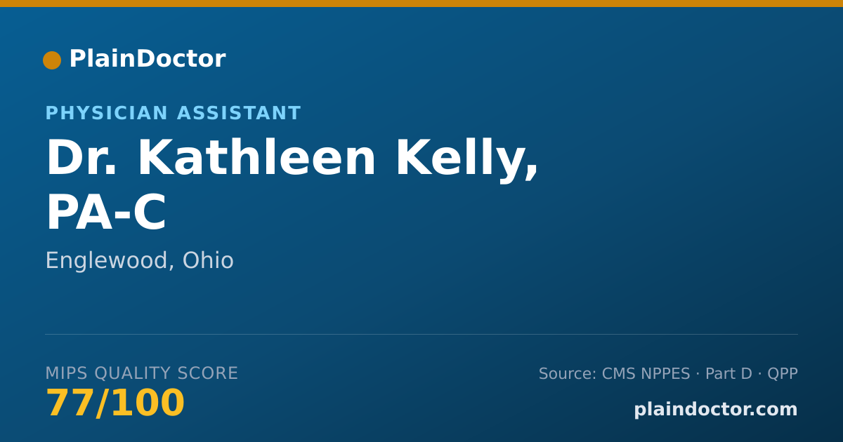 Shareable card for Kathleen Kelly, PA-C - Physician Assistant, Englewood, OH