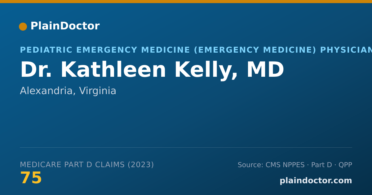 Shareable card for Kathleen Kelly, MD - Pediatric Emergency Medicine (Emergency Medicine) Physician, Alexandria, VA