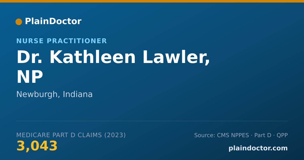 Shareable card for Kathleen Lawler, NP - Nurse Practitioner, Newburgh, IN