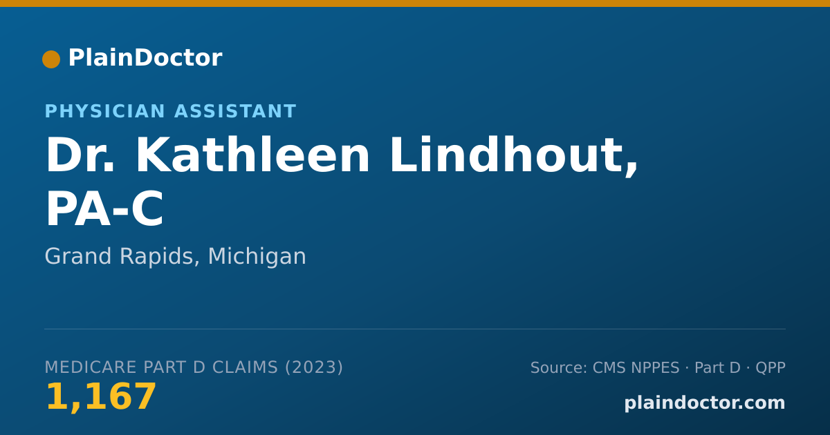 Shareable card for Kathleen Lindhout, PA-C - Physician Assistant, Grand Rapids, MI