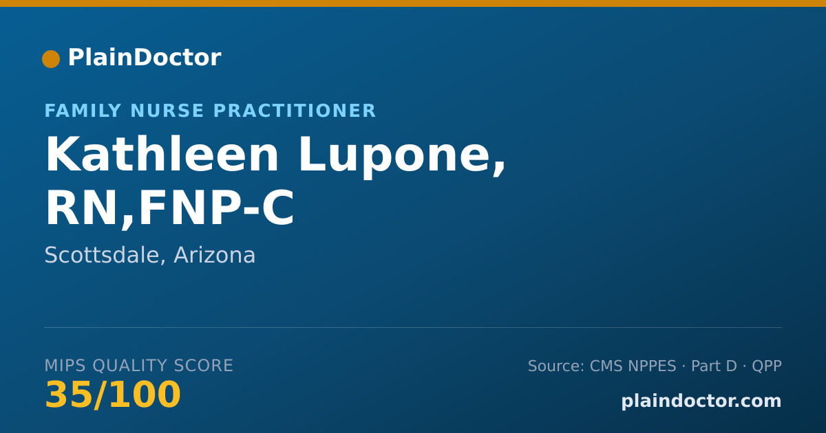 Shareable card for Kathleen Lupone, RN,FNP-C - Family Nurse Practitioner, Scottsdale, AZ