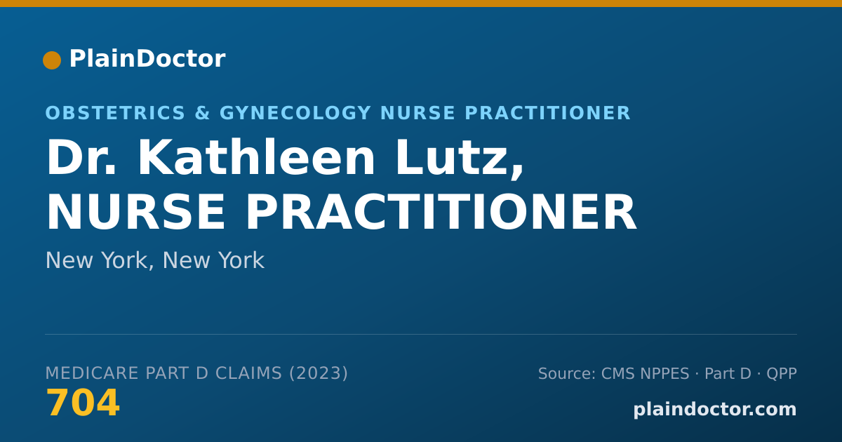 Shareable card for Kathleen Lutz, NURSE PRACTITIONER - Obstetrics & Gynecology Nurse Practitioner, New York, NY
