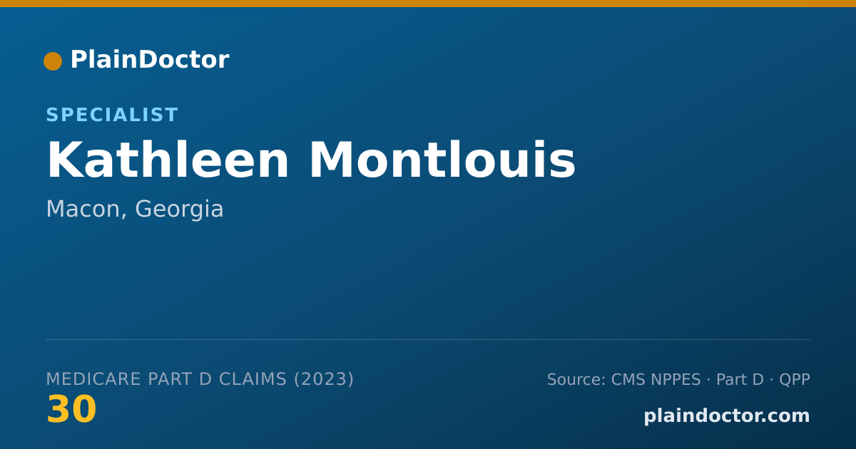 Shareable card for Kathleen Montlouis - Specialist, Macon, GA