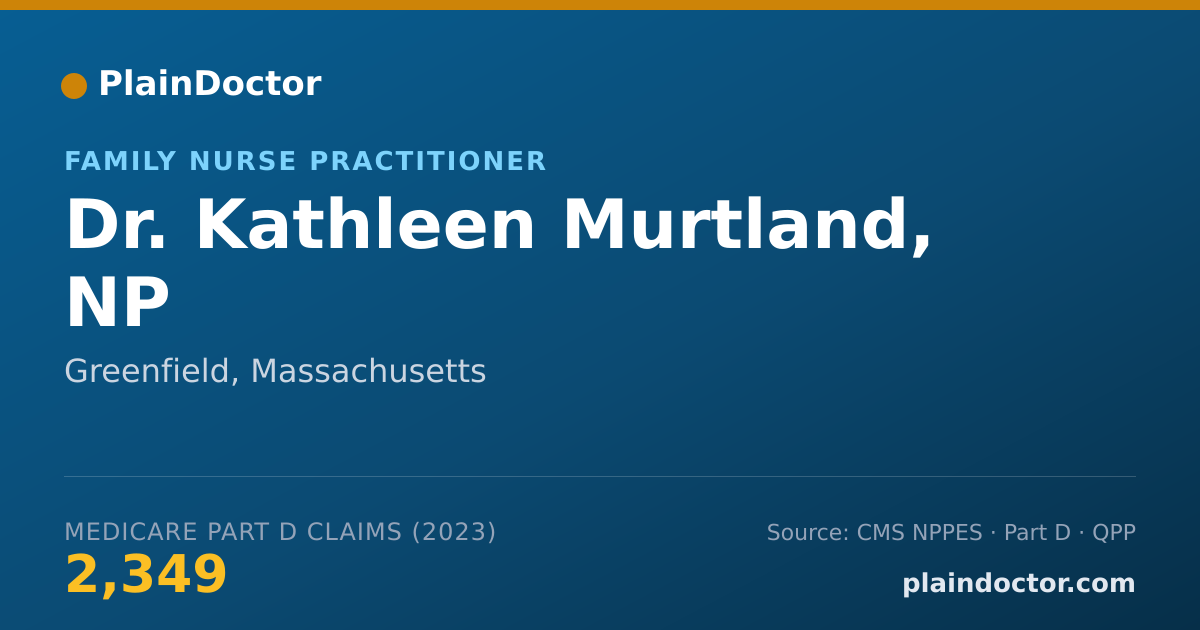 Shareable card for Kathleen Murtland, NP - Family Nurse Practitioner, Greenfield, MA