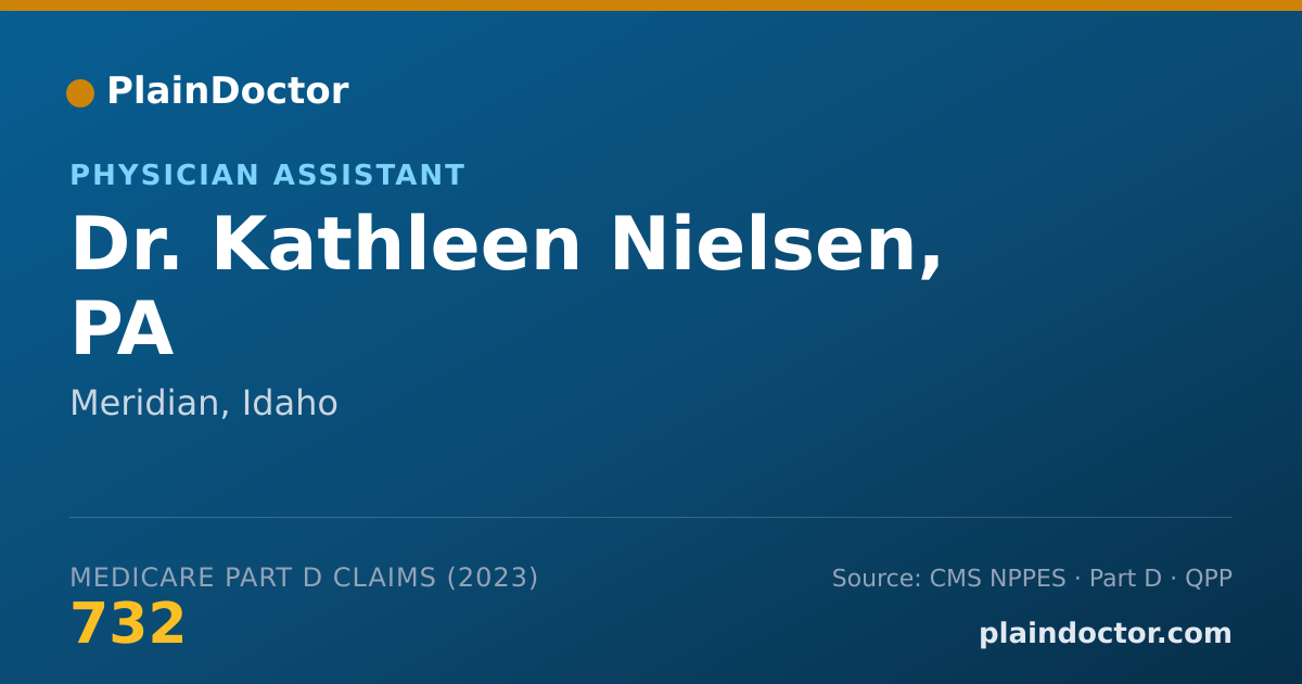 Shareable card for Kathleen Nielsen, PA - Physician Assistant, Meridian, ID